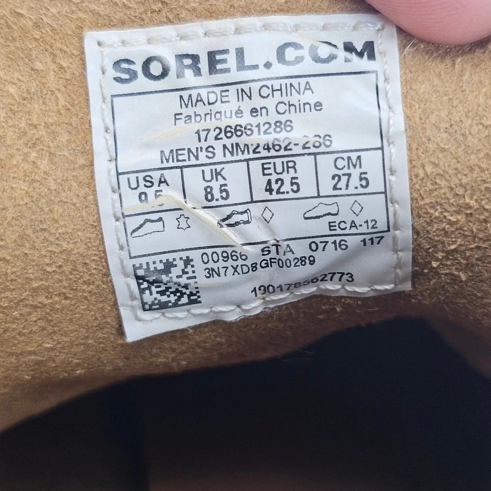 Sorel Madson Chukka Tan Suede Camo Lace Up Boots Mens 9.5 NM2462-286